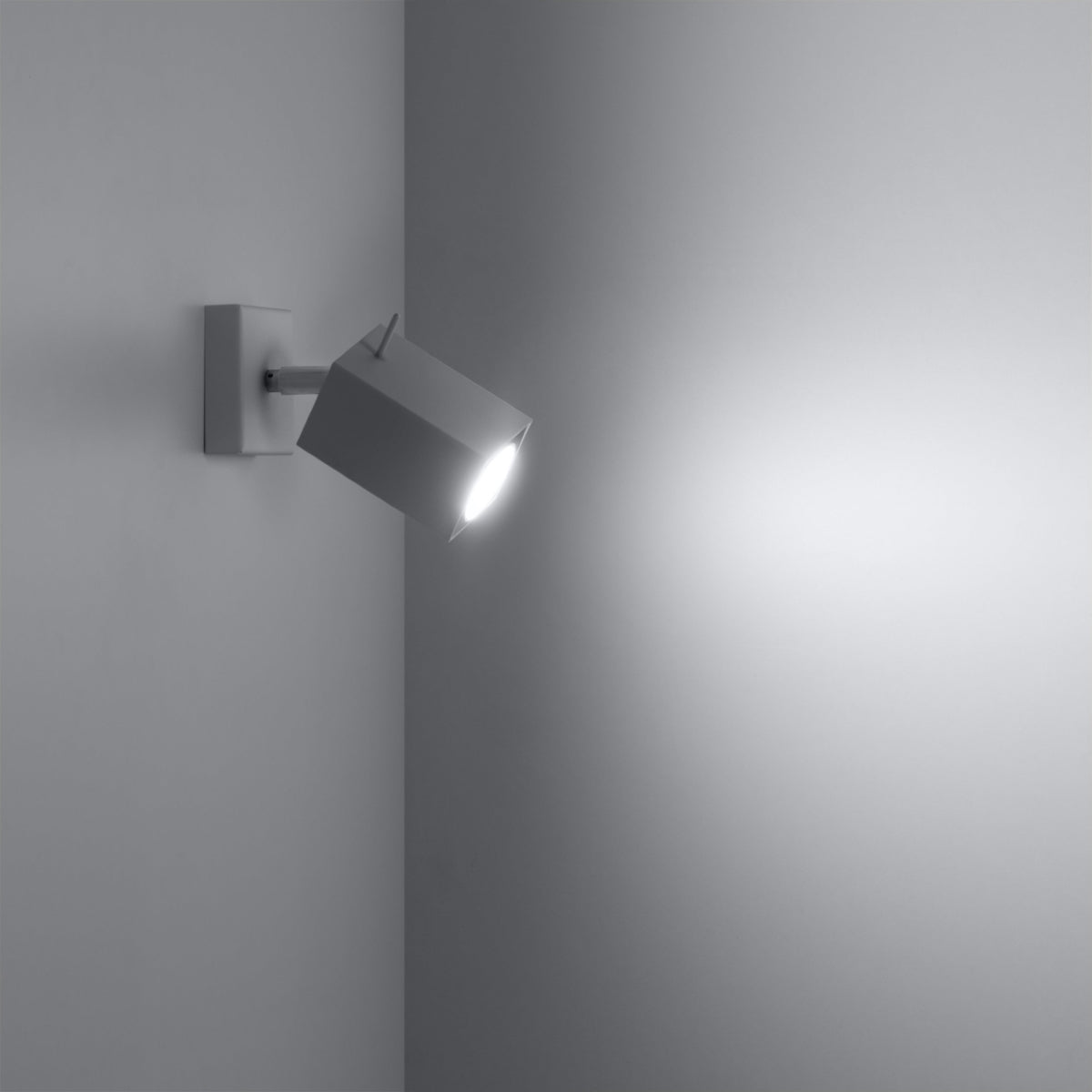 Applique Murale Directionnelle Carrée LED Blanche