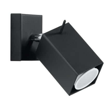 Applique Murale Directionnelle Carrée LED Noire