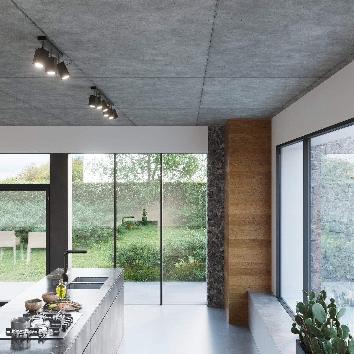 Applique Murale Directionnelle Carrée LED Noire
