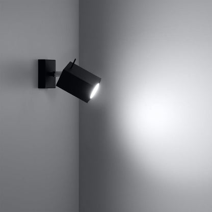 Applique Murale Directionnelle Carrée LED Noire