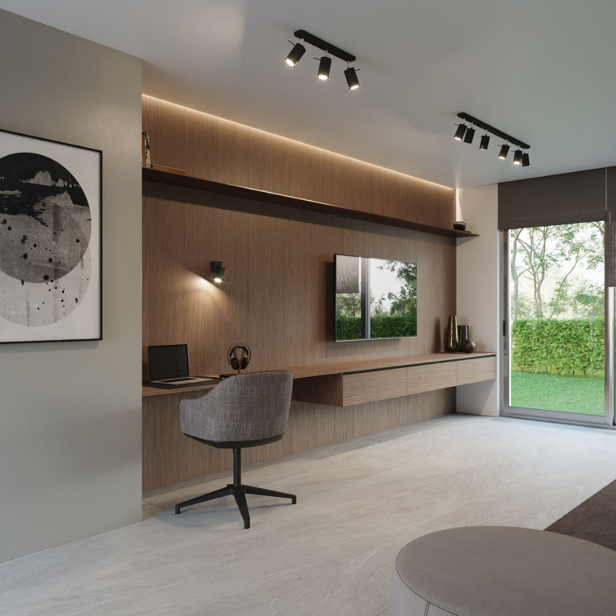 Applique Murale Directionnelle LED Noire