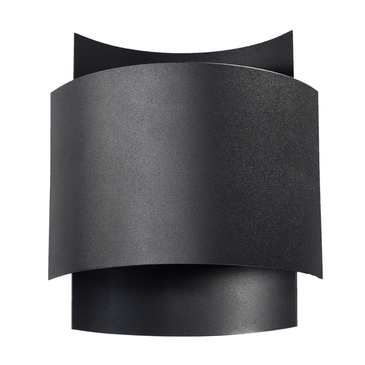 Applique Murale Double Arc en Acier Noir