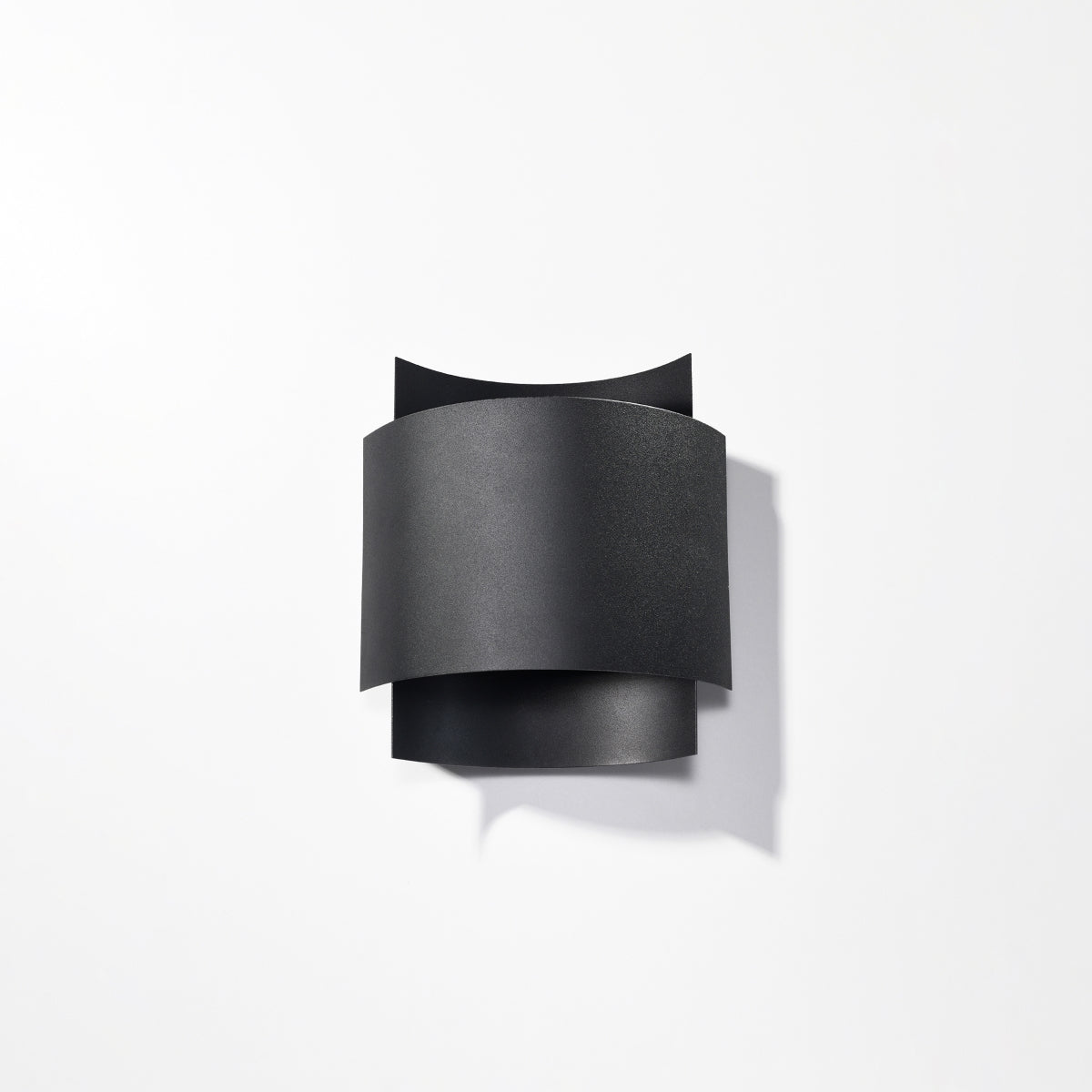 Applique Murale Double Arc en Acier Noir