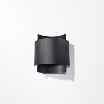 Applique Murale Double Arc en Acier Noir