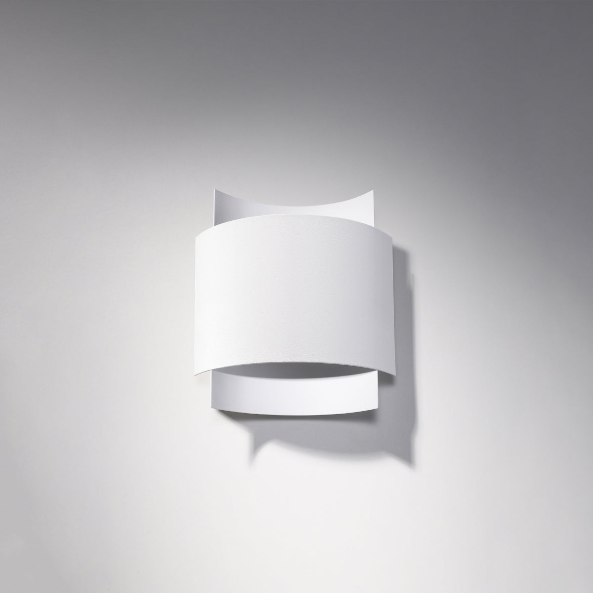 Applique Murale Double Arc Métal Blanc