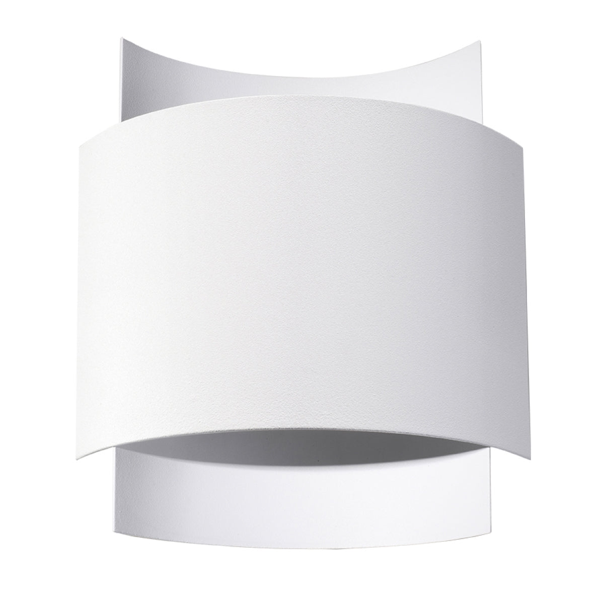 Applique Murale Double Arc Métal Blanc