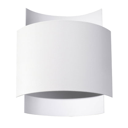 Applique Murale Double Arc Métal Blanc