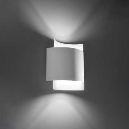 Applique Murale Double Arc Métal Blanc