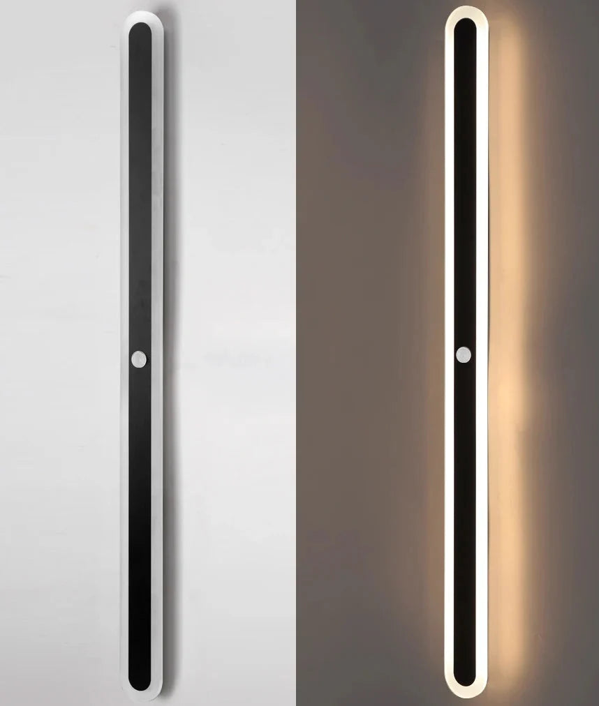 Applique Murale Extérieure LED Linéaire à Détecteur de Mouvement en Aluminium