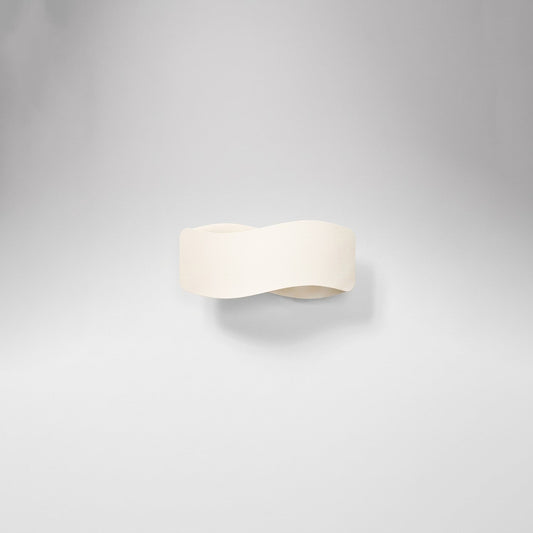 Applique Murale Flux Lumineux 30 Vague Acier Beige
