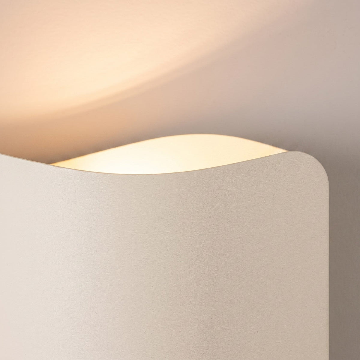 Applique Murale Flux Lumineux 30 Vague Acier Beige