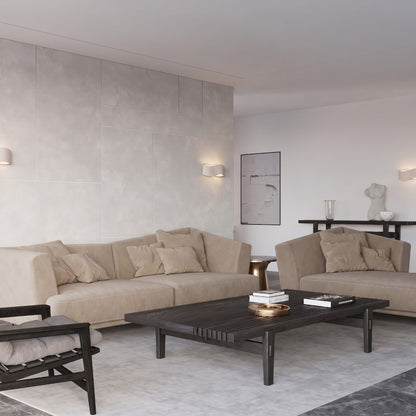 Applique Murale Flux Lumineux 30 Vague Acier Beige