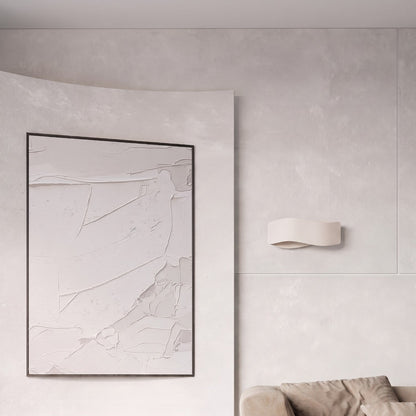 Applique Murale Flux Lumineux 30 Vague Acier Beige