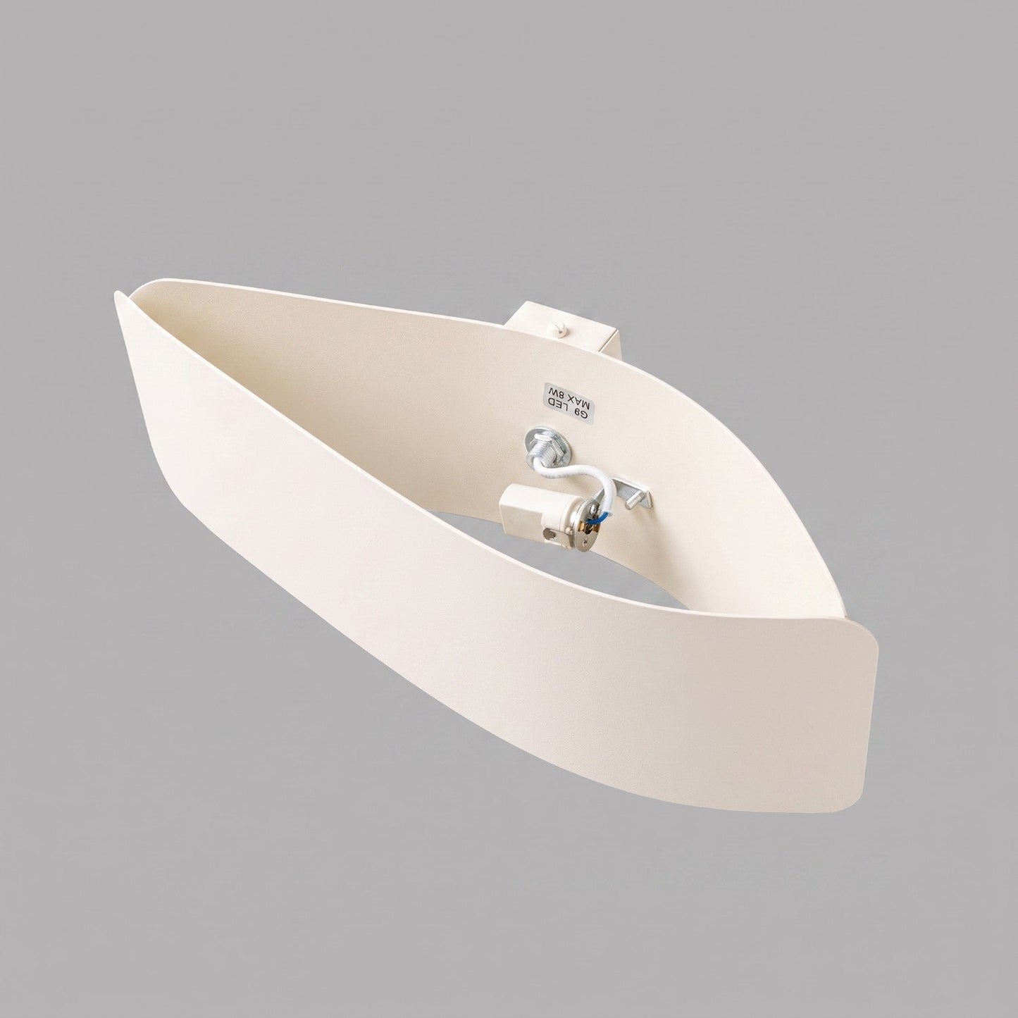 Applique Murale Flux Lumineux 30 Vague Acier Beige