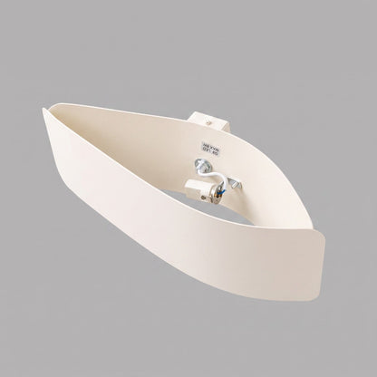Applique Murale Flux Lumineux 30 Vague Acier Beige