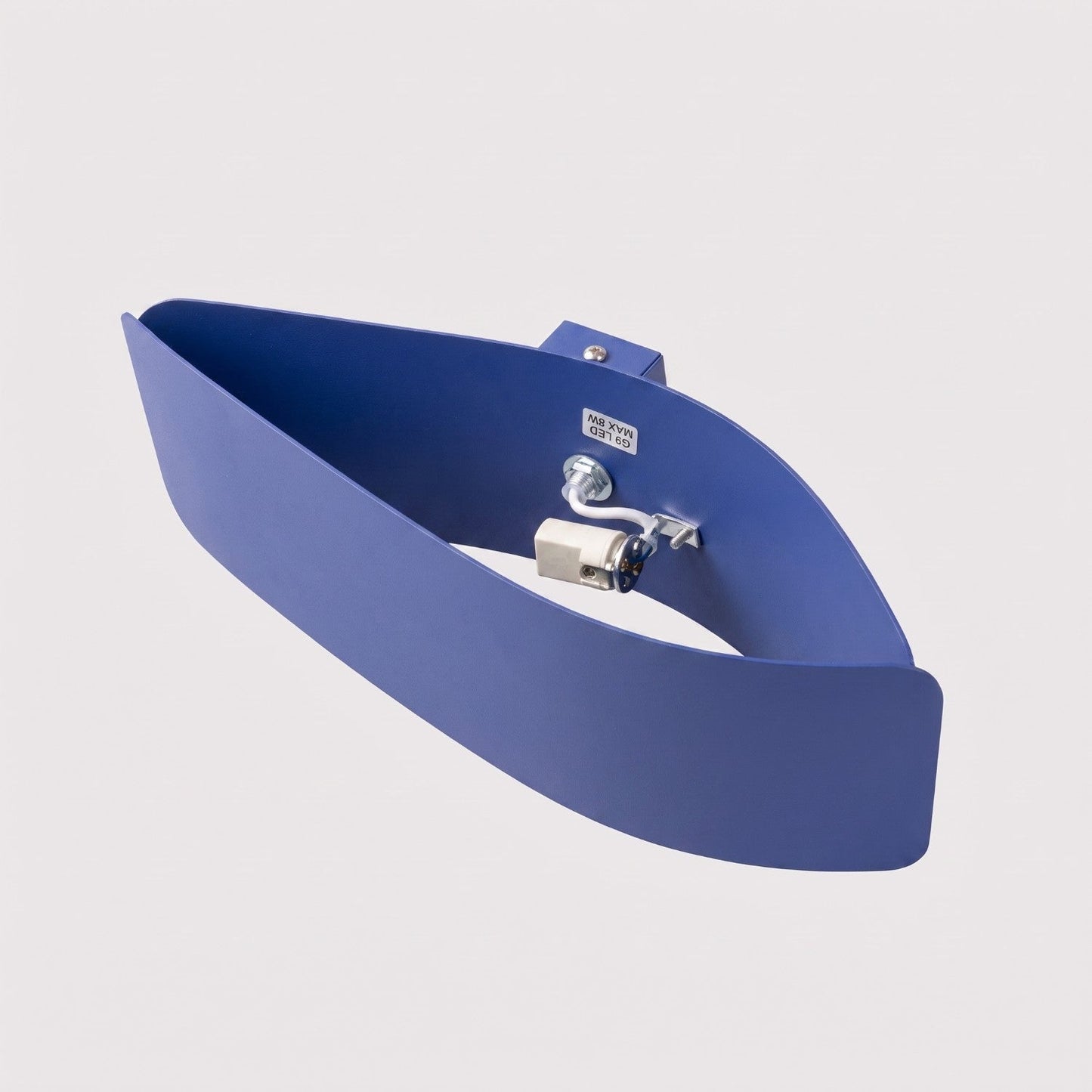 Applique Murale Flux Lumineux 30 Vague Acier Bleu Outremer