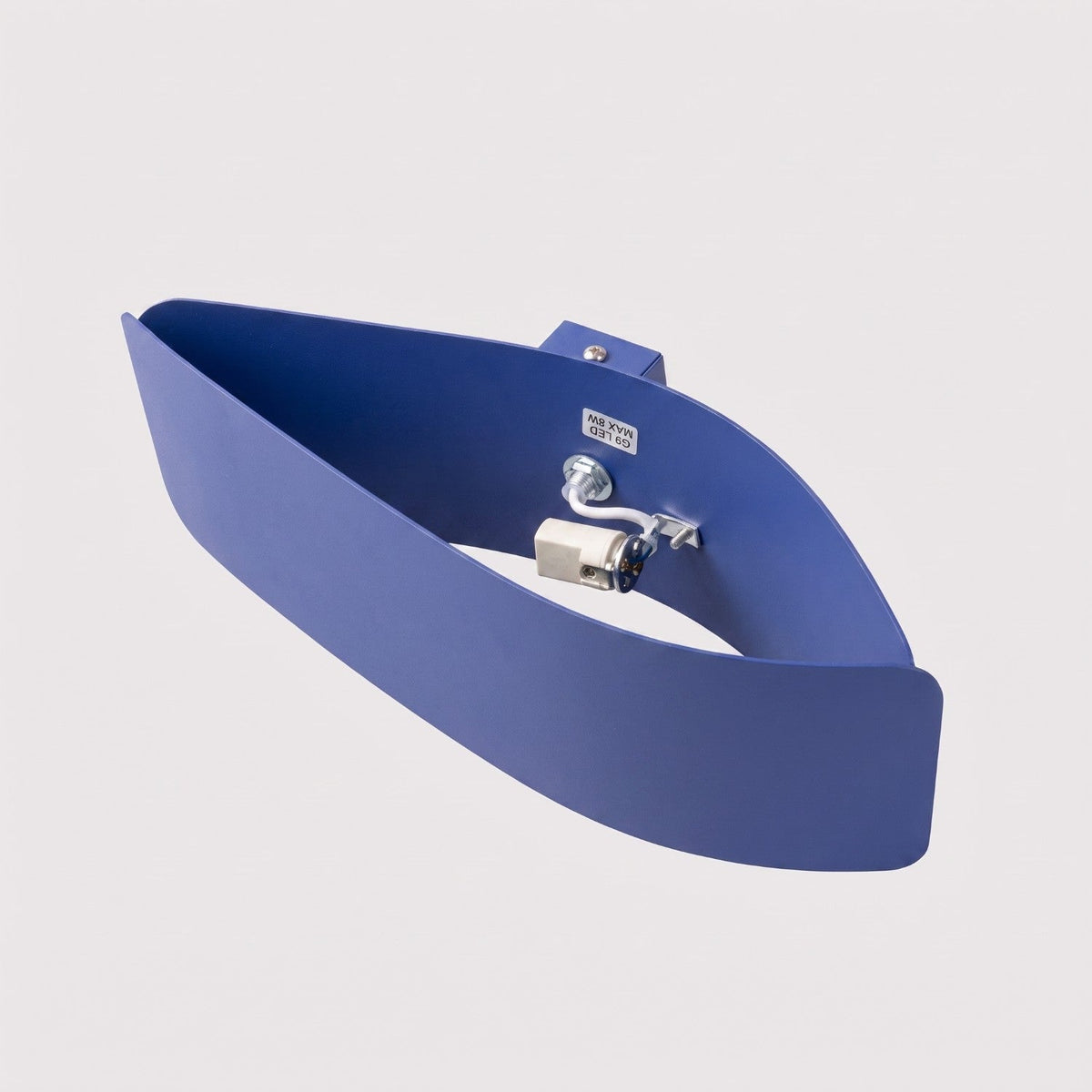 Applique Murale Flux Lumineux 30 Vague Acier Bleu Outremer