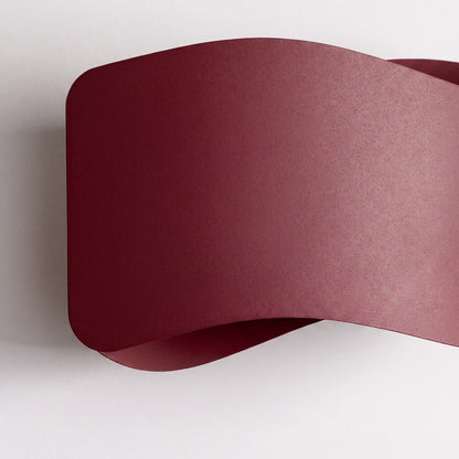 Applique Murale Flux Lumineux 30 Vague Acier Bordeaux