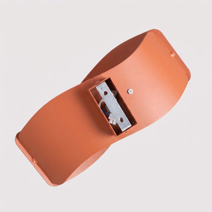 Applique Murale Flux Lumineux 30 Vague Acier Ocre Rouge