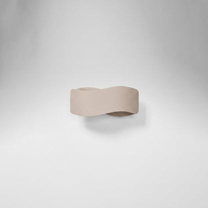 Applique Murale Flux Lumineux 30 Vague Acier Taupe