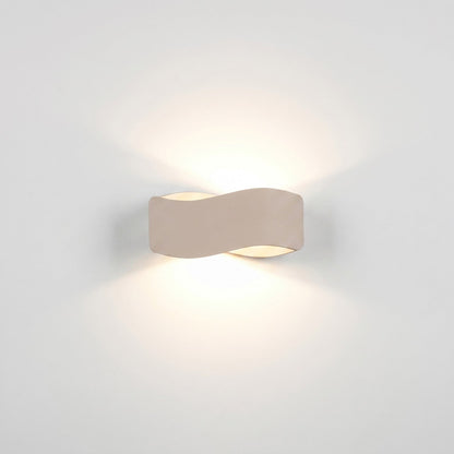 Applique Murale Flux Lumineux 30 Vague Acier Taupe