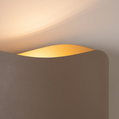 Applique Murale Flux Lumineux 30 Vague Acier Taupe