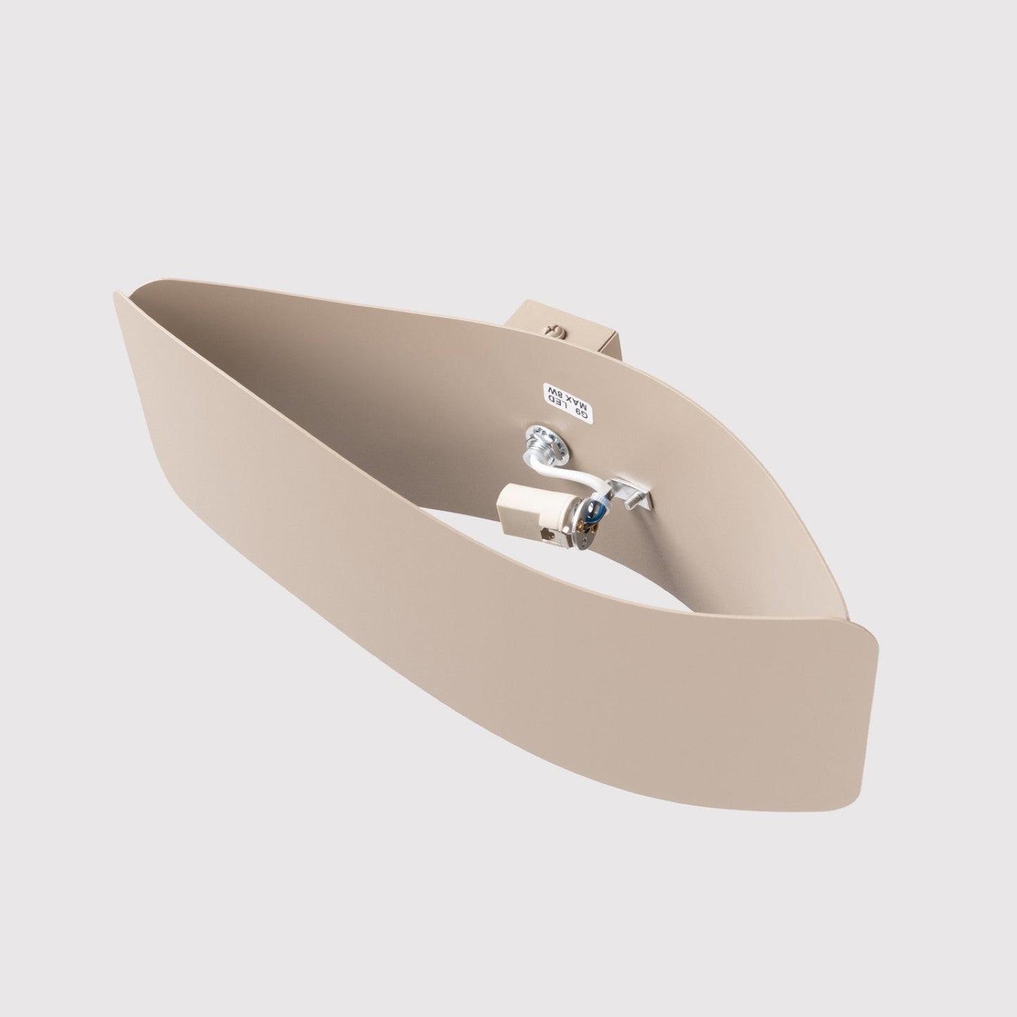 Applique Murale Flux Lumineux 30 Vague Acier Taupe