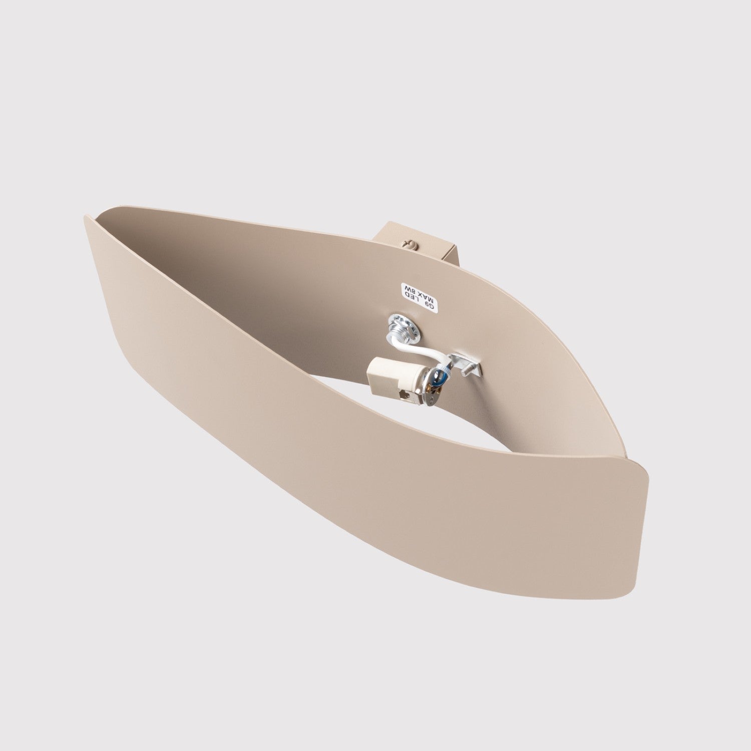 Applique Murale Flux Lumineux 30 Vague Acier Taupe