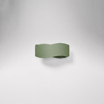 Applique Murale Flux Lumineux 30 Vague Acier Vert Olive
