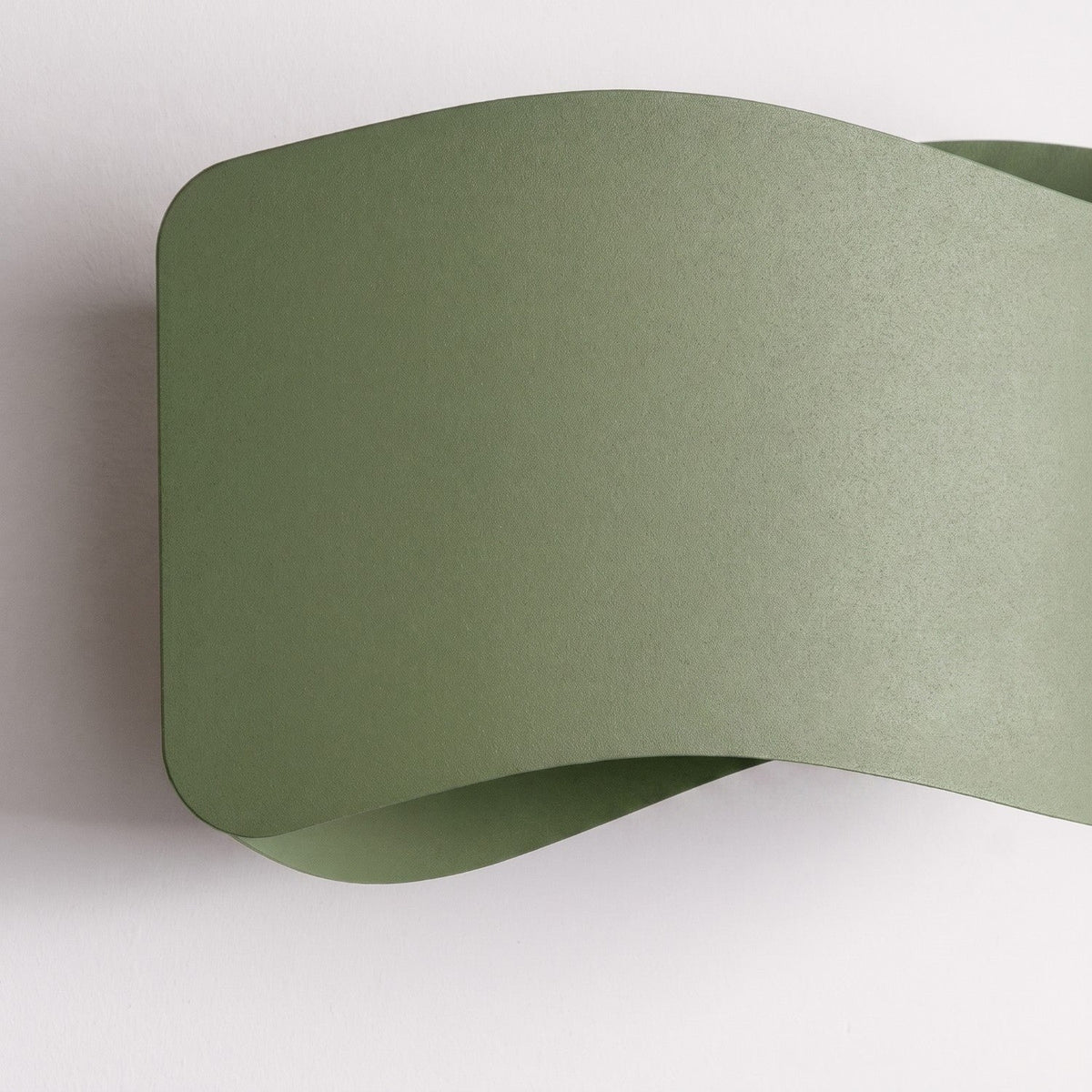 Applique Murale Flux Lumineux 30 Vague Acier Vert Olive