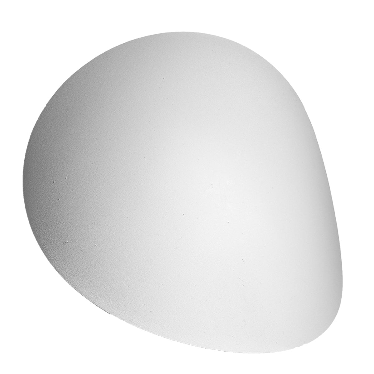 Applique Murale Ombre Douce Galet en Métal Blanc Mat