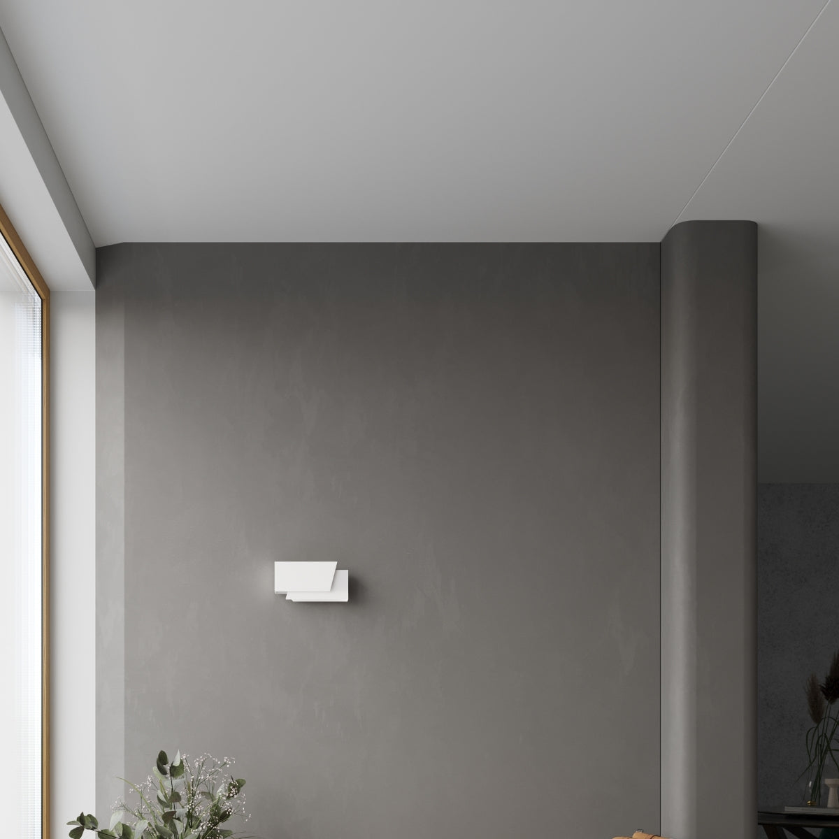 Applique Murale Géométrique 3D Blanche