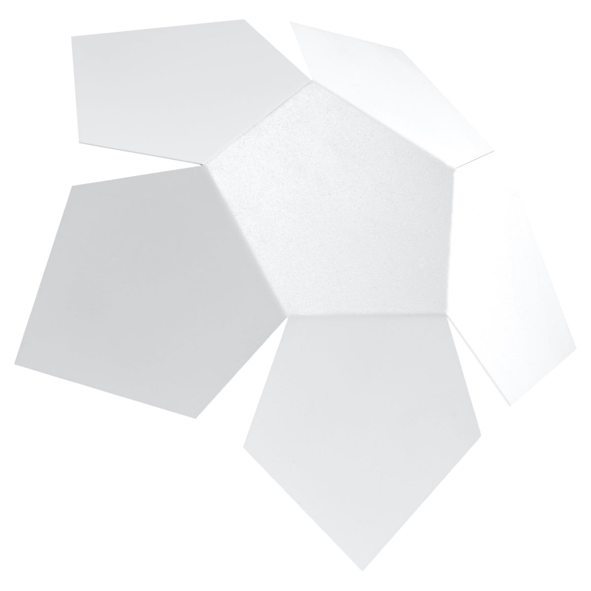 Applique Murale Géométrique Pentagone Blanche