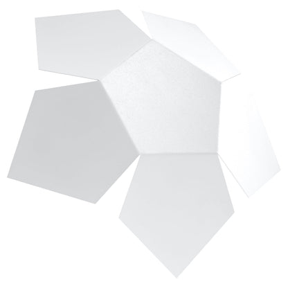 Applique Murale Géométrique Pentagone Blanche
