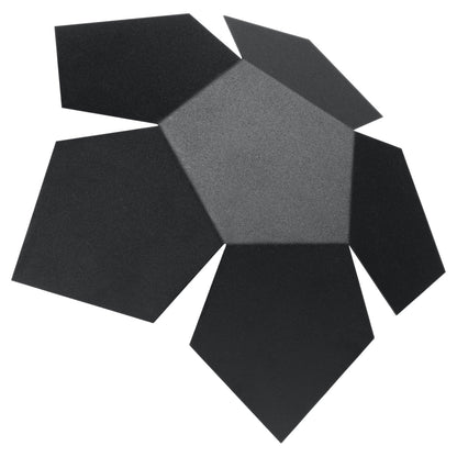 Applique Murale Géométrique Pentagone Noire