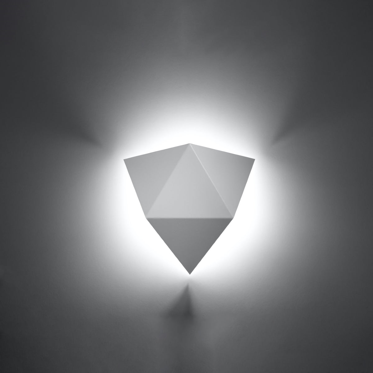 Applique Murale Géométrique Triangle Blanche