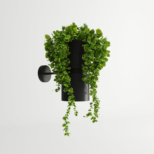 Applique Murale Jardinière Lumineuse Noire