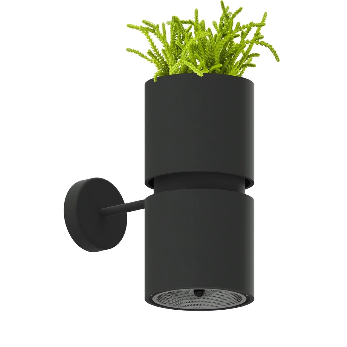 Applique Murale Jardinière Lumineuse Noire