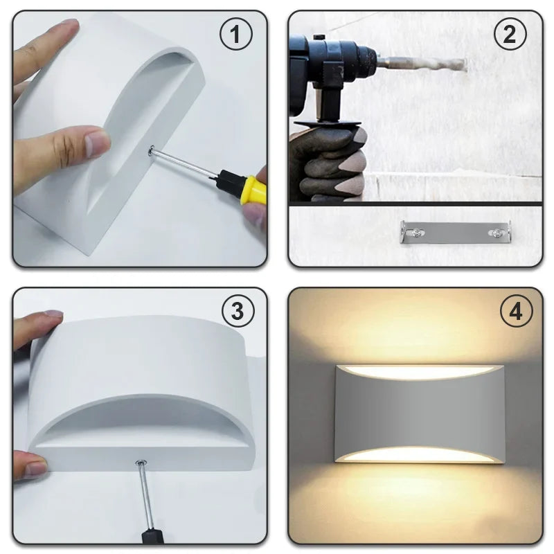 Applique Murale LED Double Éclairage