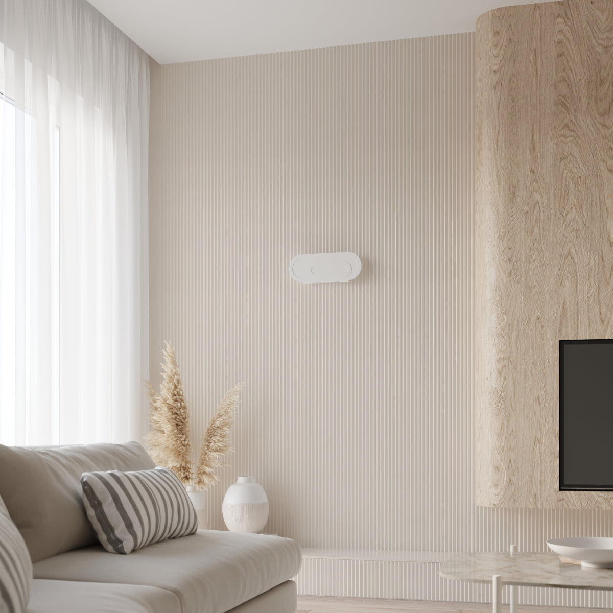 Applique Murale Ligne Pure Acier Blanc