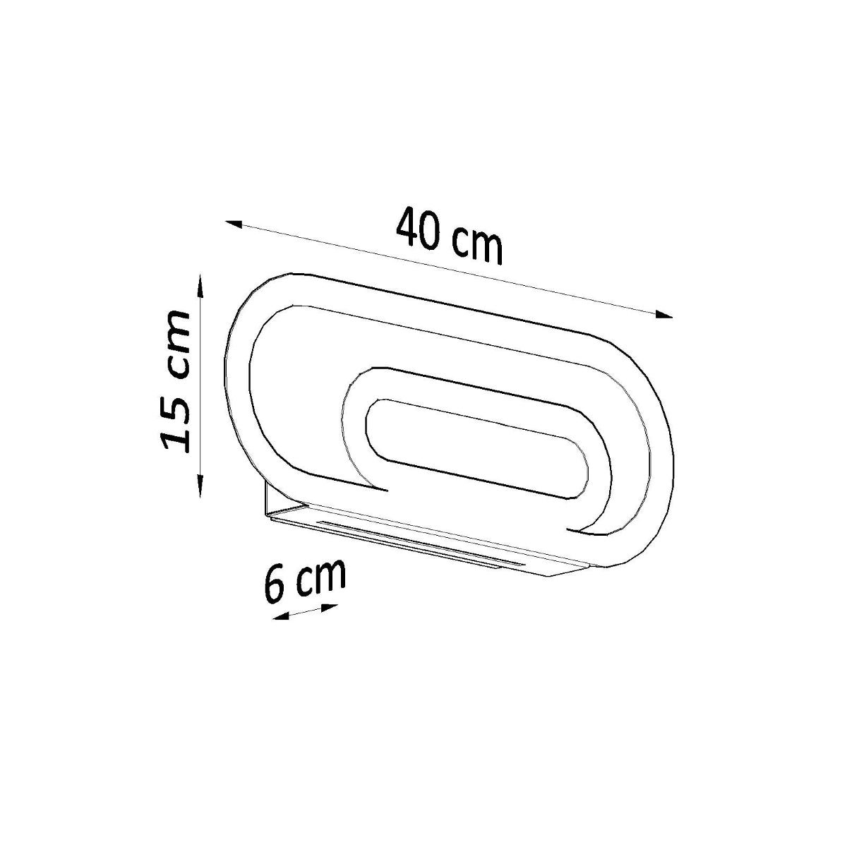 Applique Murale Ligne Pure Acier Blanc