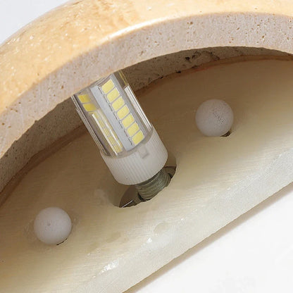 Applique Murale Semi-Circulaire en Marbre LED
