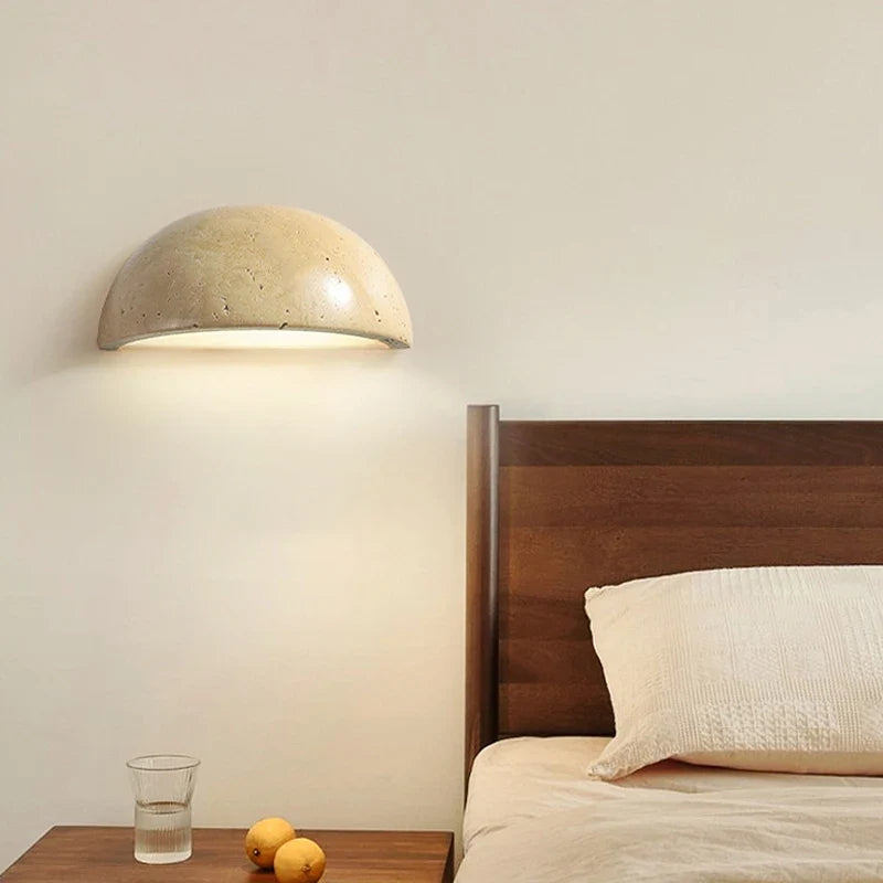 Applique Murale Semi-Circulaire en Marbre LED