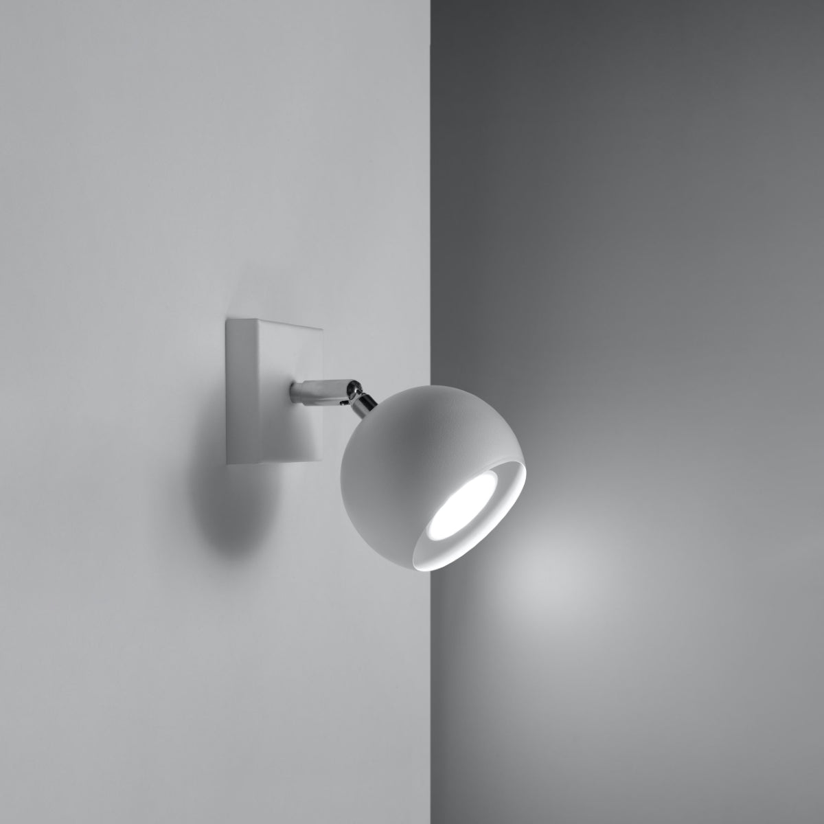Applique Murale Oculaire Spot Orientable Blanche