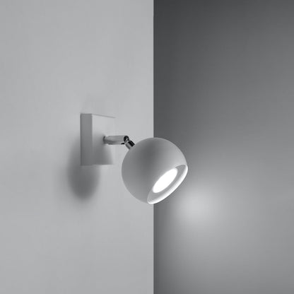 Applique Murale Oculaire Spot Orientable Blanche