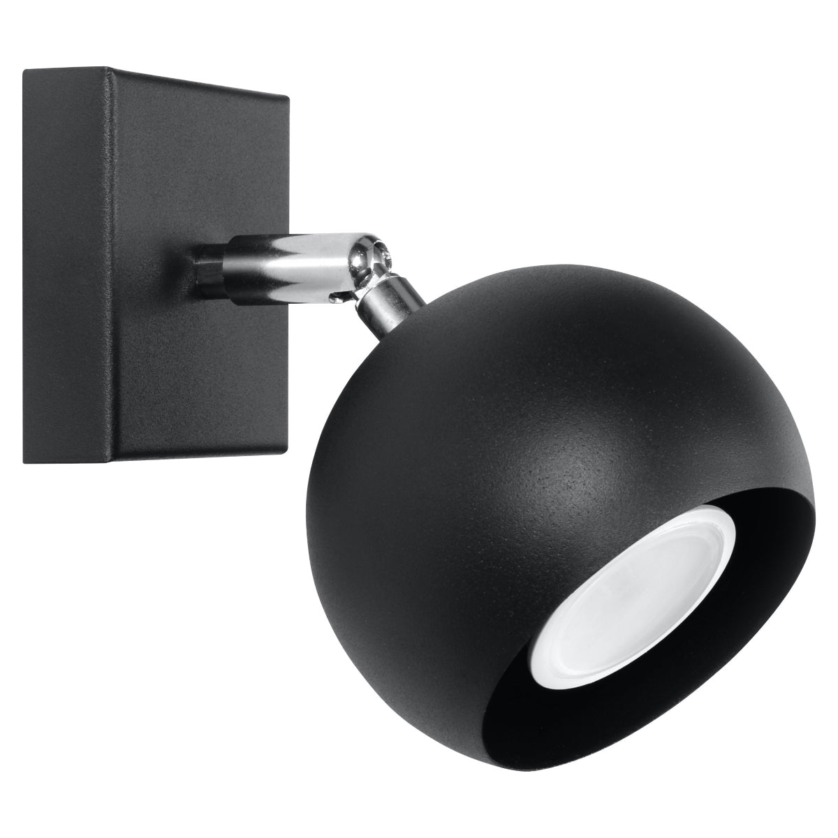 Applique Murale Oculaire Spot Orientable Noire
