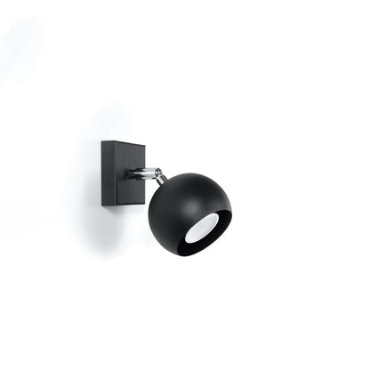 Applique Murale Oculaire Spot Orientable Noire