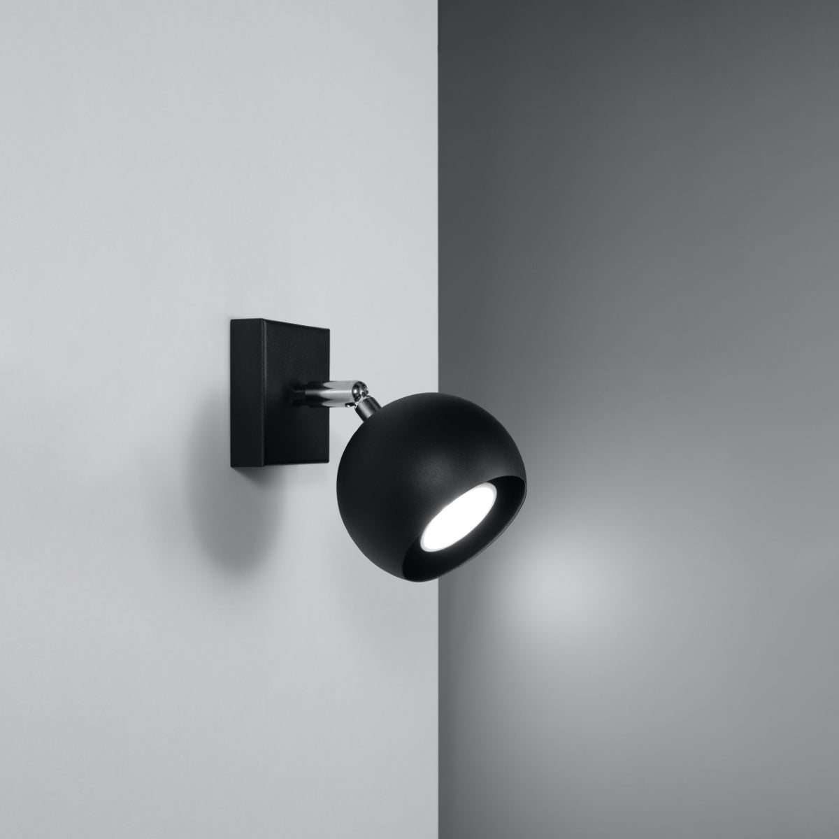 Applique Murale Oculaire Spot Orientable Noire
