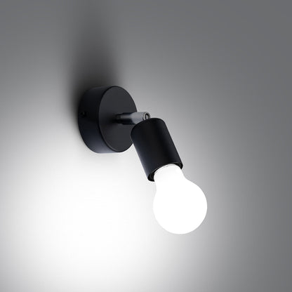 Applique Murale Orientable Spot Minimaliste Acier Noir