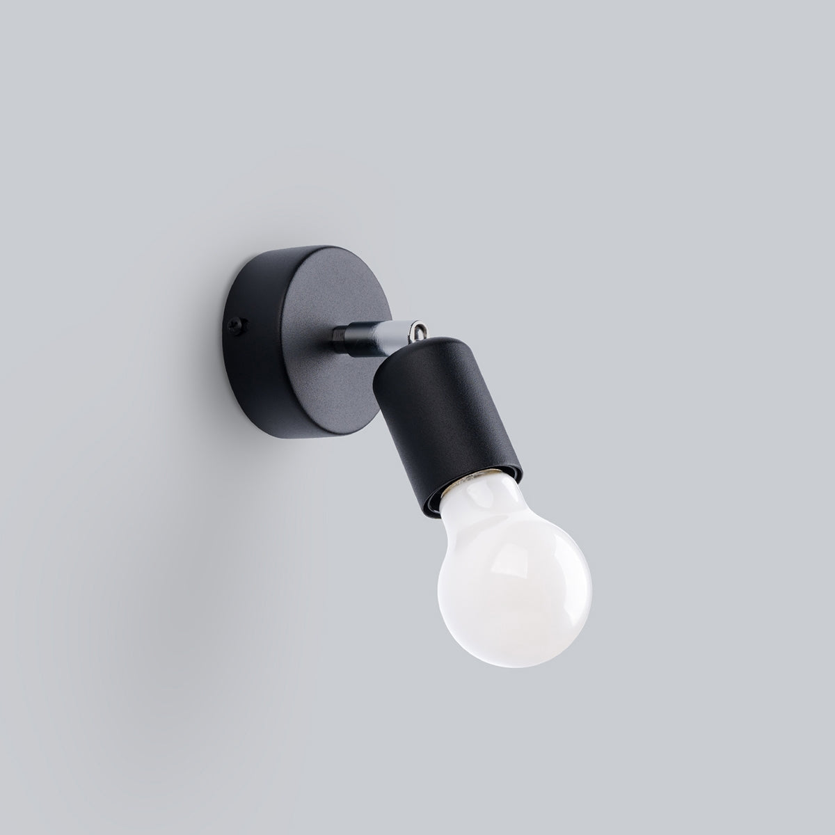 Applique Murale Orientable Spot Minimaliste Acier Noir